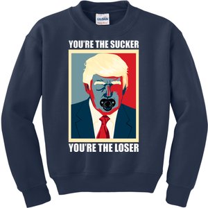 Youre The Sucker Youre The Loser Trump Biden Debate 2024 Kids Sweatshirt