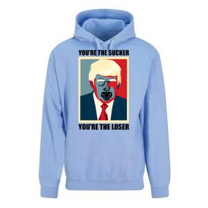 Youre The Sucker Youre The Loser Trump Biden Debate 2024 Unisex Surf Hoodie