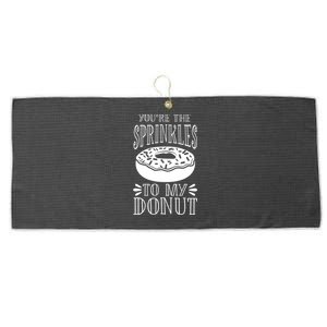 You're The Sprinkles To My Donut Funny Valentines Day Gift Meaningful Gift Large Microfiber Waffle Golf Towel