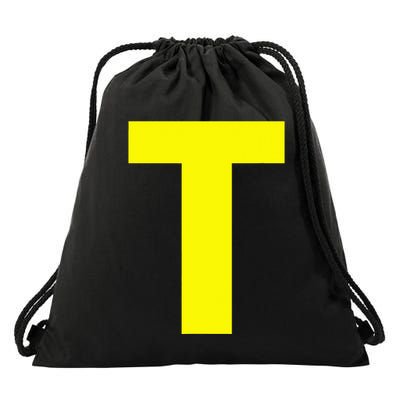 Yellow T Theodore Group Matching Halloween Drawstring Bag