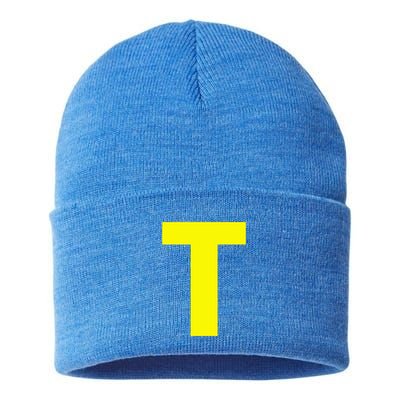 Yellow T Theodore Group Matching Halloween Sustainable Knit Beanie