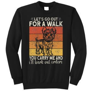 Yorkshire Terrier Teacup Dad Bark Out Orders Teacup Yorkie Sweatshirt