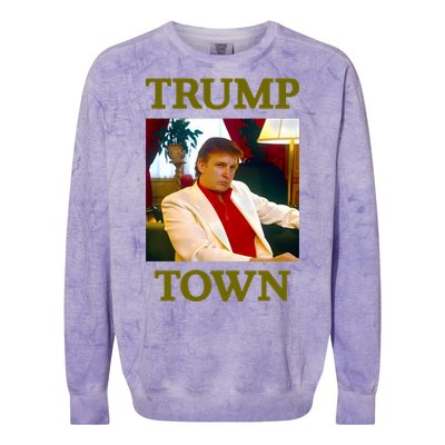 Young Trump Town Colorblast Crewneck Sweatshirt