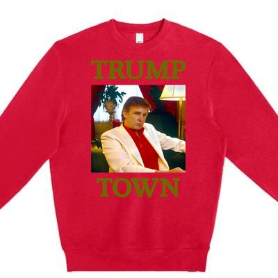 Young Trump Town Premium Crewneck Sweatshirt