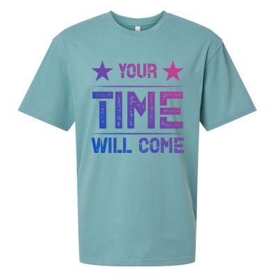 Your Time Will Come No Pain No Gain Gift Sueded Cloud Jersey T-Shirt