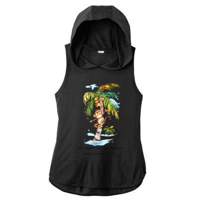 You Think You Just Fell Out Of A Coconut Tree? Kamala Harris Ladies PosiCharge Tri-Blend Wicking Draft Hoodie Tank