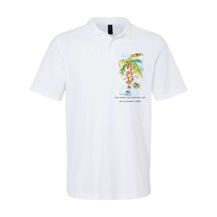 You Think You Just Fell Out Of A Coconut Tree? Kamala Harris Softstyle Adult Sport Polo