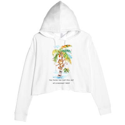 You Think You Just Fell Out Of A Coconut Tree? Kamala Harris Crop Fleece Hoodie