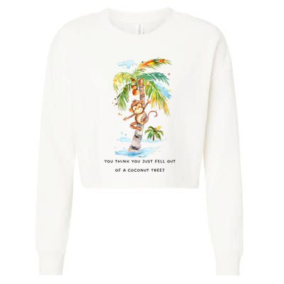 You Think You Just Fell Out Of A Coconut Tree? Kamala Harris Cropped Pullover Crew