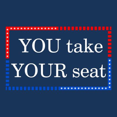 You Take Your Seat Anti Biden's Cue Cards T-Shirt