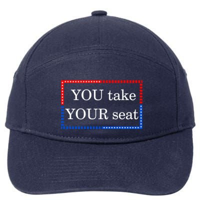 You Take Your Seat Anti Biden's Cue Cards 7-Panel Snapback Hat