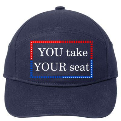 You Take Your Seat Anti Biden's Cue Cards 7-Panel Snapback Hat