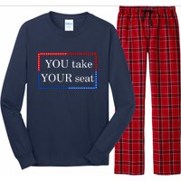 You Take Your Seat Anti Biden's Cue Cards Long Sleeve Pajama Set