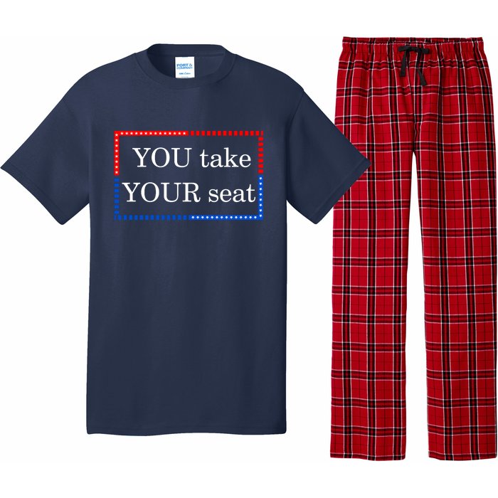 You Take Your Seat Anti Biden's Cue Cards Pajama Set