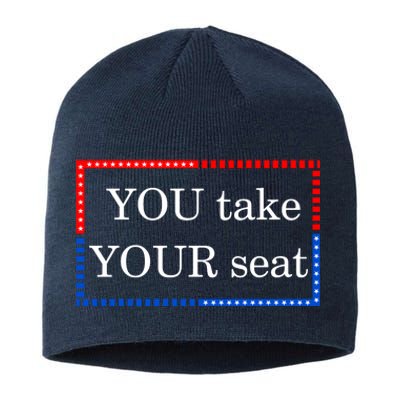 You Take Your Seat Anti Biden's Cue Cards Sustainable Beanie