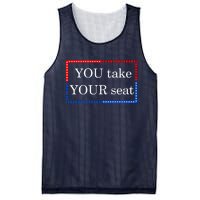 You Take Your Seat Anti Biden's Cue Cards Mesh Reversible Basketball Jersey Tank