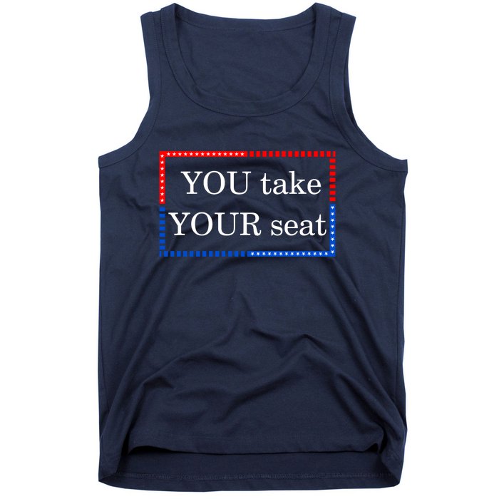 You Take Your Seat Anti Biden's Cue Cards Tank Top