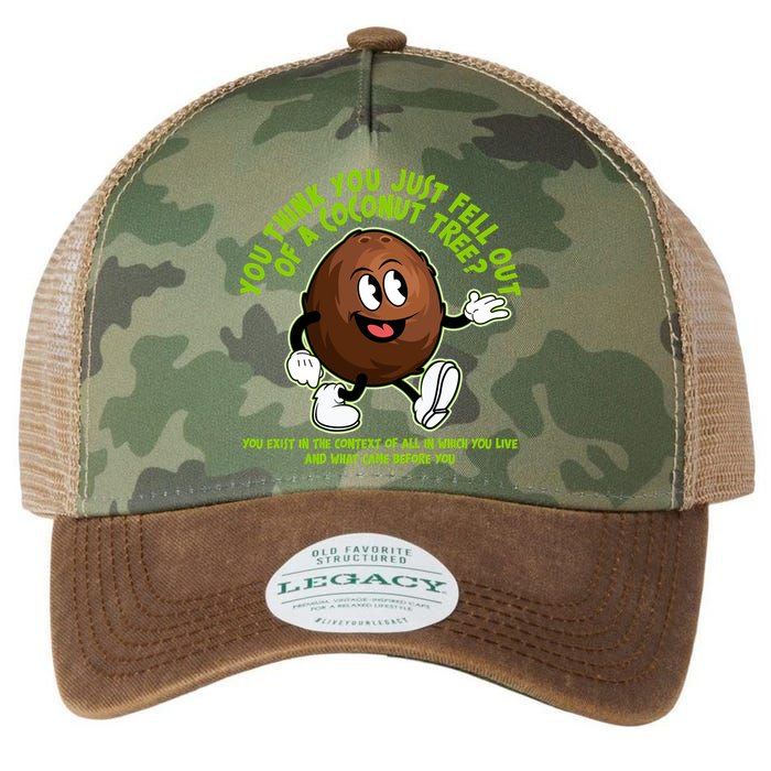 You Think You Just Fell Out Of A Coconut Tree Kalama Harris 2024 Meme Legacy Tie Dye Trucker Hat
