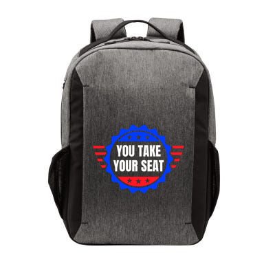 You Take Your Seat Anti Biden's Cue Cards USA Stars Stripes Vector Backpack