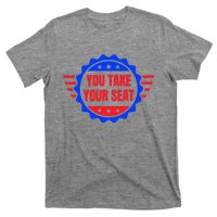 You Take Your Seat Anti Biden's Cue Cards USA Stars Stripes T-Shirt