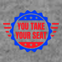 You Take Your Seat Anti Biden's Cue Cards USA Stars Stripes T-Shirt