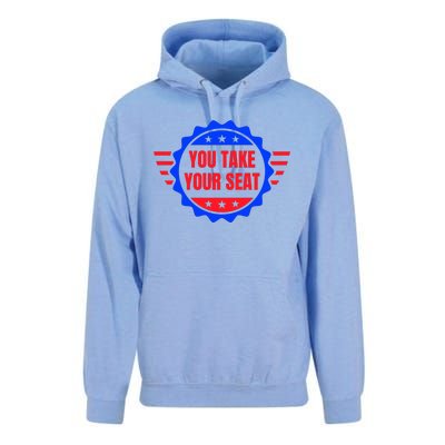 You Take Your Seat Anti Biden's Cue Cards USA Stars Stripes Unisex Surf Hoodie