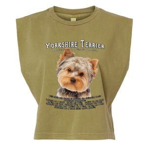 Yorkshire Terrier Yorkie Owner Lover Human Trainer Cute Dog Garment-Dyed Women's Muscle Tee