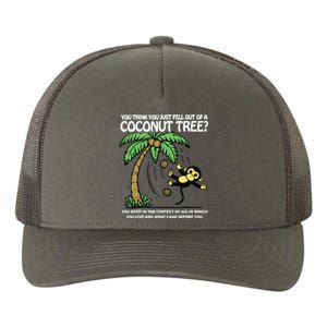 You Think You Just Fell Out Of A Coconut Tree Kamala Yupoong Adult 5-Panel Trucker Hat