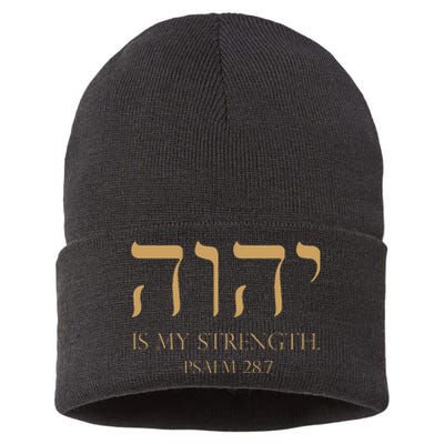 Yhwh Tetragrammaton Yahweh Elohim Hebrew Israelite Sustainable Knit Beanie