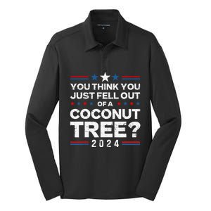 You Think You Just Fell Out Of A Coconut Tree Silk Touch Performance Long Sleeve Polo