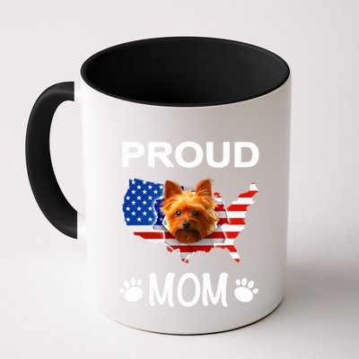 Yorkshire Terrier Yorkshire Terrier Proud Patriot Mom Gift Mug
