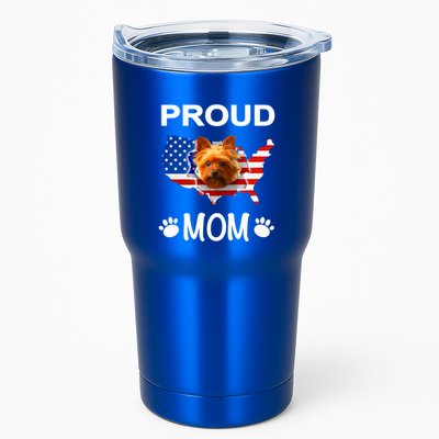 Yorkshire Terrier Yorkshire Terrier Proud Patriot Mom Gift Tumbler