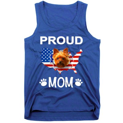 Yorkshire Terrier Yorkshire Terrier Proud Patriot Mom Gift Tank Top