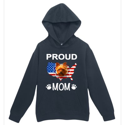 Yorkshire Terrier Yorkshire Terrier Proud Patriot Mom Gift Urban Pullover Hoodie