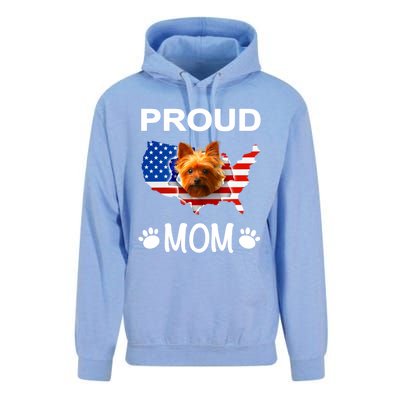 Yorkshire Terrier Yorkshire Terrier Proud Patriot Mom Gift Unisex Surf Hoodie