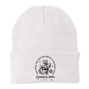 You Think You Just Fell Out Of A Coconut Tree Raccoon Cat Knit Cap Winter Beanie