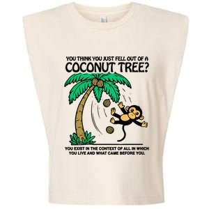 You Think You Fell Out Of A Coconut Tree Funny Kamala Harris Garment-Dyed Women's Muscle Tee