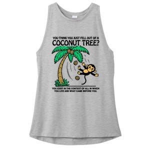 You Think You Fell Out Of A Coconut Tree Funny Kamala Harris Ladies PosiCharge Tri-Blend Wicking Tank