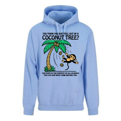 You Think You Fell Out Of A Coconut Tree Funny Kamala Harris Unisex Surf Hoodie