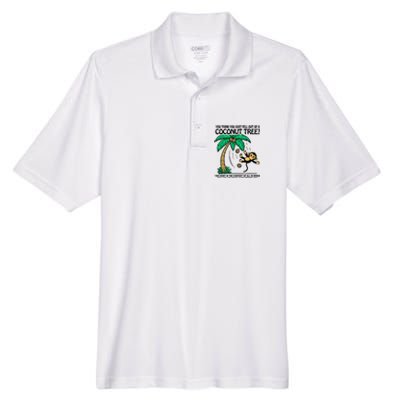 You Think You Fell Out Of A Coconut Tree Funny Kamala Harris Men's Origin Performance Pique Polo