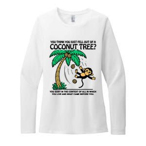 You Think You Fell Out Of A Coconut Tree Funny Kamala Harris Womens CVC Long Sleeve Shirt