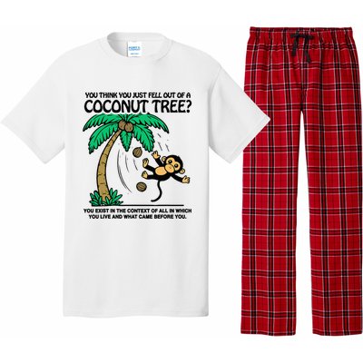 You Think You Fell Out Of A Coconut Tree Funny Kamala Harris Pajama Set