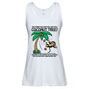 You Think You Fell Out Of A Coconut Tree Funny Kamala Harris Ladies Essential Flowy Tank