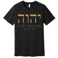 Yhwh Tetragrammaton Yahweh Elohim Hebrew Israelite Premium T-Shirt