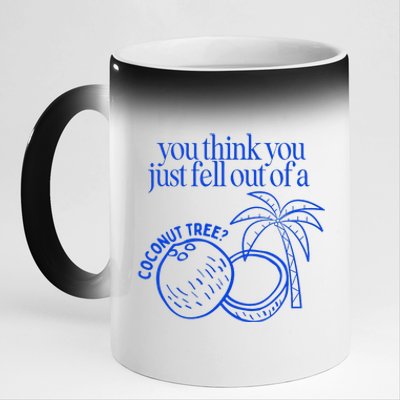 You Think You Just Fell Out Of A Coconut Tree Kamala 11oz Black Color Changing Mug