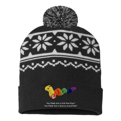 You Think You've Felt True Fear You Think You've Known Actual Pain USA-Made Snowflake Beanie