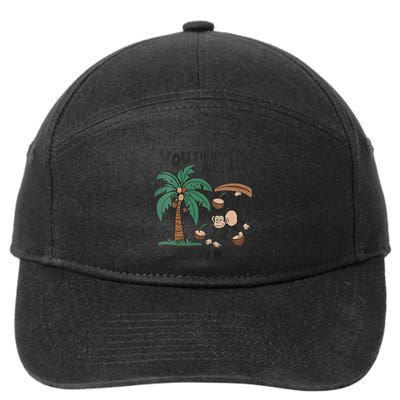 You Think You Just Fell Out Of A Coconut Tree Meme 7-Panel Snapback Hat