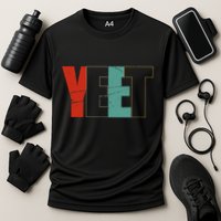 Yeet Trendy Yeeting Meme Slogan Urban Slang Cooling Performance Crew T-Shirt