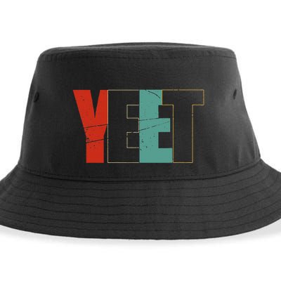 Yeet Trendy Yeeting Meme Slogan Urban Slang Sustainable Bucket Hat