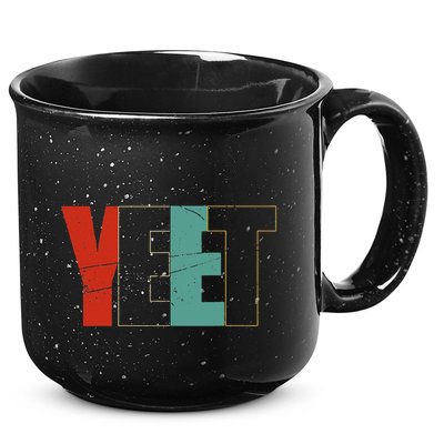 Yeet Trendy Yeeting Meme Slogan Urban Slang 15oz Campfire Ceramic Mug